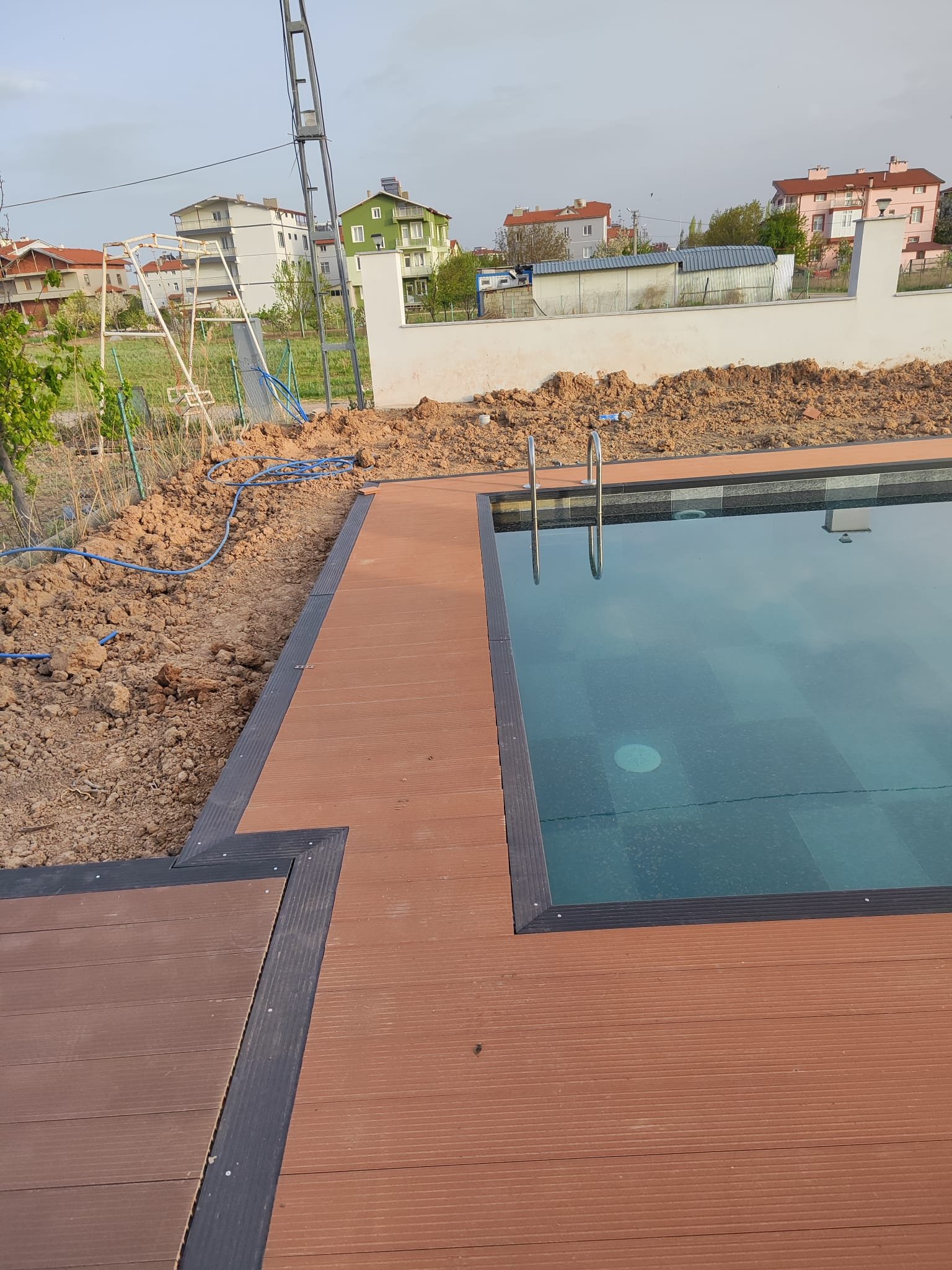 EkinDeck kompozit havuz deck uygulaması, Tekirdağ