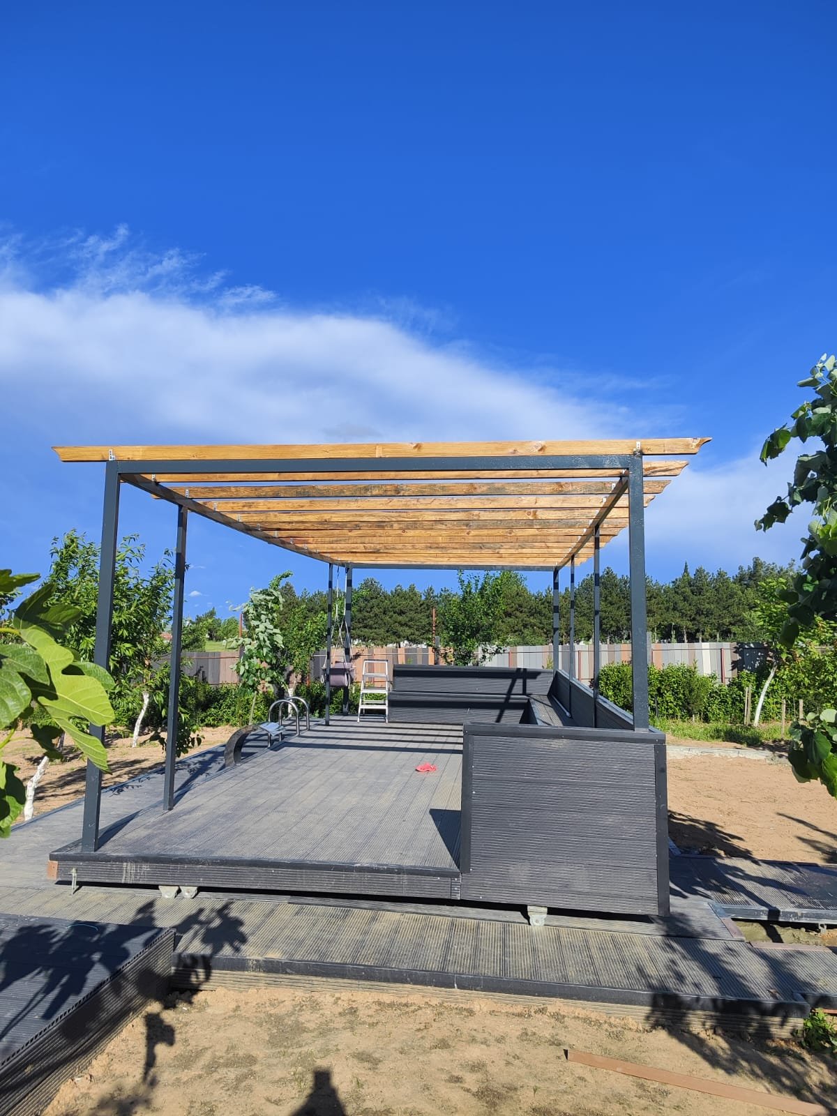 Çelik Pergola + Kayar Deck, Tekirdağ
